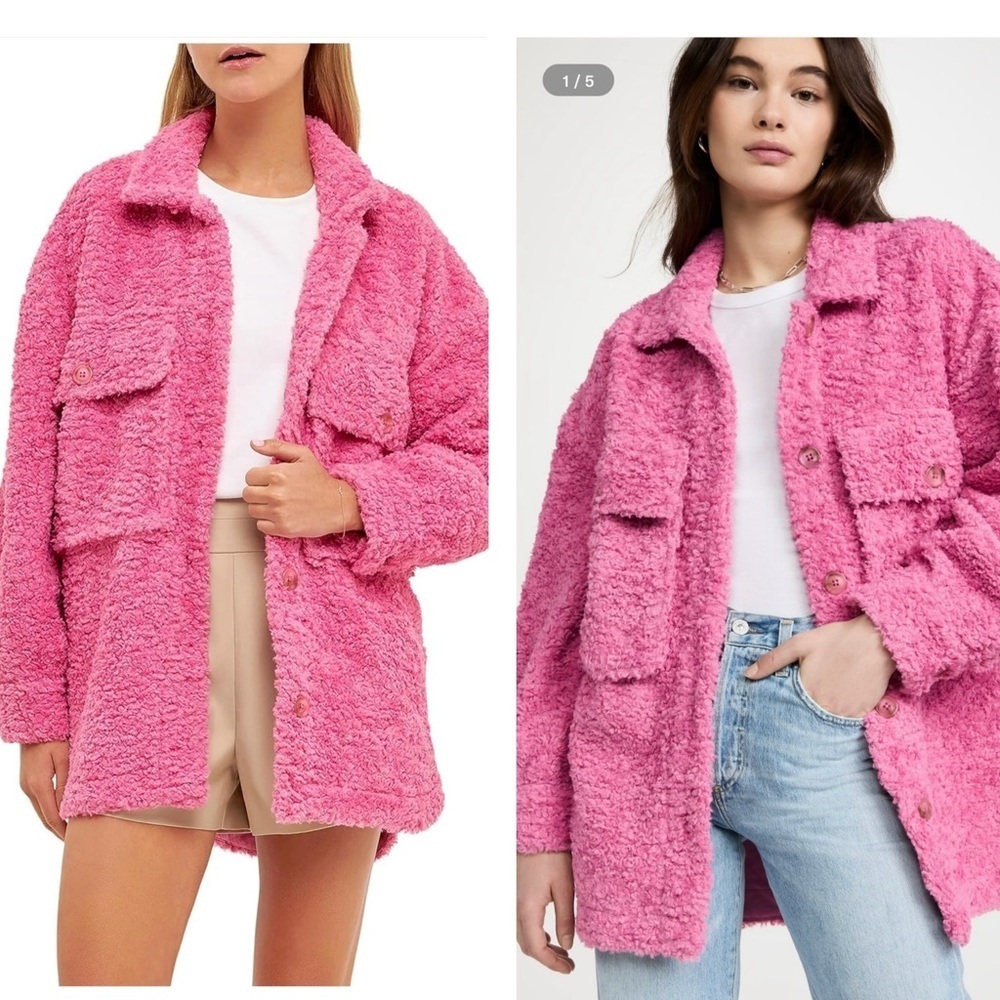 English Factory oversized Sherpa jacket size XS​​​